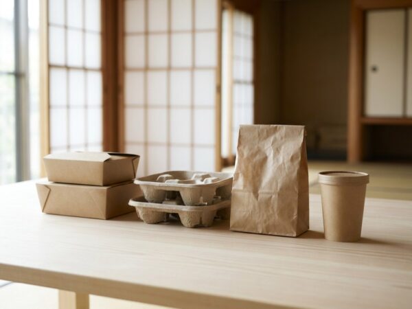 紙素材の食品包装一式